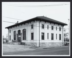 Post office and Federal Building, 5th & A streets, Santa Rosa, CA. Photo #2: Exterior, north/west facades, A Street, Nov. 10, 1977