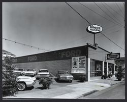 Bishop Hansel Ford dealership, Santa Rosa, California, 1963
