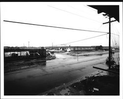 Construction on Cleveland Avenue near State Farm Building, Santa Rosa, California, 1963