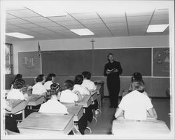 Classrooms at Ursuline High School, Santa Rosa, California, 1958