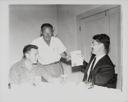 Members of the North Coast Builders Exchange at a banquet, Santa Rosa, California, 1961