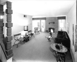 Living room at Mission Point, Sonoma, California, 1966