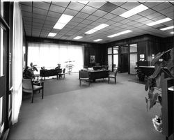 Interior views of the Healdsburg branch of the First National Bank, Healdsburg, California, 1969