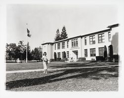 Bee Cantor at Sonoma Valley Union High School, Sonoma, California, 1959