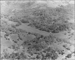 Aerial view of Mark West Springs area, Santa Rosa, California, March 3, 1958