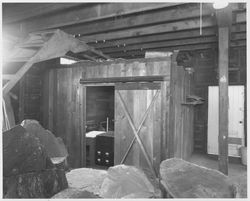 Interior view of Luther Burbank's carriage house, Santa Rosa, California, December 1, 1979