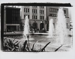 Fountains of Courthouse Square, Santa Rosa, California, 1968