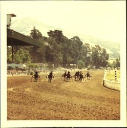 Horse race at the Fair Grounds