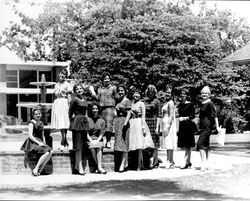 First graduating class of Conover Modeling Agency, Santa Rosa, California, 1960