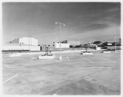 Top floor of 5th Street Parking Garage, Santa Rosa, California, 1964