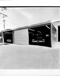 Paint department and garage area at Zumwalt Chrysler-Plymouth auto dealership