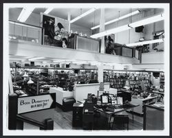 Views of the various departments in Corrick's, Santa Rosa, California, 1963