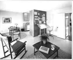 Kitchen in model home in an unidentified Santa Rosa, California subdivision