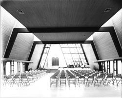 Interior views of Temple Beth Ami, Santa Rosa, California, 1964