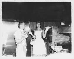 Fashion show at the Farmhand , Santa Rosa, California, 1960, featuring clothes from Ceci's