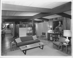 Living room in home of Hope Washburn, Santa Rosa, California, 1958