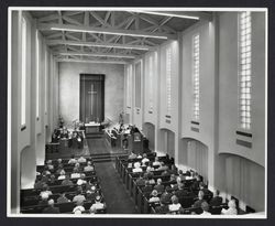 Interior view of the Methodist Church of Petaluma, California, October 18, 1964