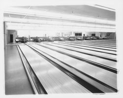 Bowling lanes at the Rose Bowl, Santa Rosa, California, 1959