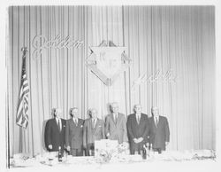 Groups at Knights of Columbus golden jubilee dinner, Santa Rosa, California, 1958