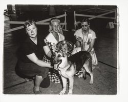 Chonne Patton at a dog show, Santa Rosa, California, 1959