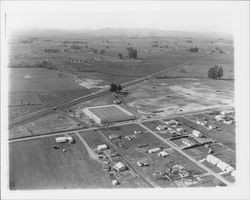 Aerial view of Pepsi Cola bottling plant, Santa Rosa, California, 1960