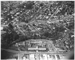 Aerial view of Memorial Hospital area