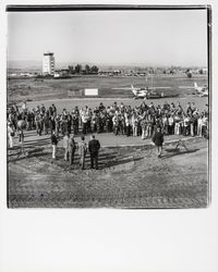 Ground breaking ceremonies at Airport Industrial Park for National Controls plant facility, Santa Rosa, California, 1976