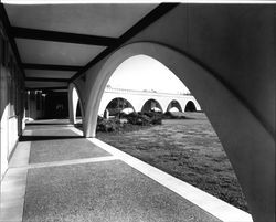 Exterior view of Baker Hall, Santa Rosa Junior College, Santa Rosa, California, 1969