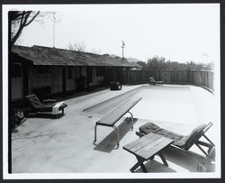 Swimming pool at a Fir Drive home, Santa Rosa, California, 1958