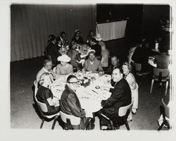 Crowd gathered for dedication of Coddingtown airport, Santa Rosa, California, 1960