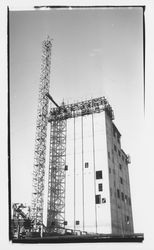 Grain elevator for Poultry Producers of Central California under construction in Petaluma, California, 1934