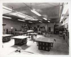 Wood shop at Montgomery High, Santa Rosa, California, 1959