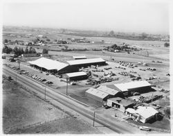 Aerial view of Stevenson Equipment Company Incorporated, Santa Rosa, California, 1964