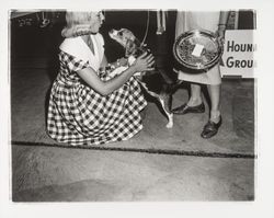 Chonne Patton at a dog show, Santa Rosa, California, 1959