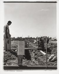 Laying the first foundations at Industrial Park, Santa Rosa, California, 1960