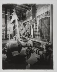 Inside Healdsburg's electric power plant, Healdsburg, California, 1967