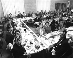 Shriners and their wives at a January banquet, Santa Rosa, California, January 26, 1963