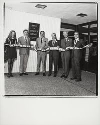 Ribbon cutting for Sebastopol Office of Bank of Sonoma County, Sebastopol, California, 1971