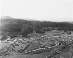 Aerial view of Oakmont area, Santa Rosa, California, 1964