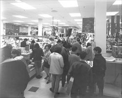 Interior views of J. C. Penney department store in Coddingtown at Christmas, Santa Rosa, California, June 8, 1971