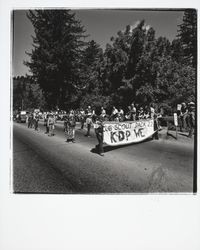 Cub Scout Pack 22 in a Guerneville parade, Guerneville, California, 1978