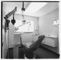 Dental examination room in the Empire Dental Building, Santa Rosa, California, 1971