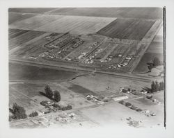 Aerial view of Rohnert Park, Rohnert Park, California, 1958