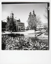 Fountain on west side of Courthouse Square, Santa Rosa, California, 1977