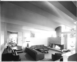 Living room of residence at 1671 E. Foothill Dr., Santa Rosa, California, 1966