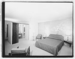 Rooms at Los Robles Lodge, Santa Rosa, California, 1961