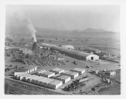 Aerial view of Speedspace, Windsor, California, 1964