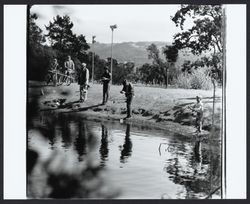 Fishing at Howarth Park, Santa Rosa, California, 1970