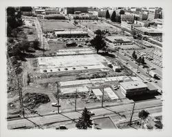 Aerial view of construction of the post office, Santa Rosa, California, 1964