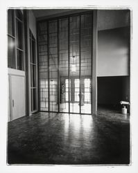 Entry of St. Sebastian's Church, Sebastopol, California, 1957